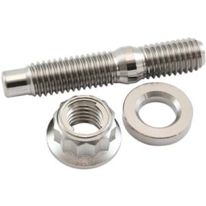 TITANIUM STUD WASHER & NUT HEADER BOLT KIT - 650 TWIN ENGINE